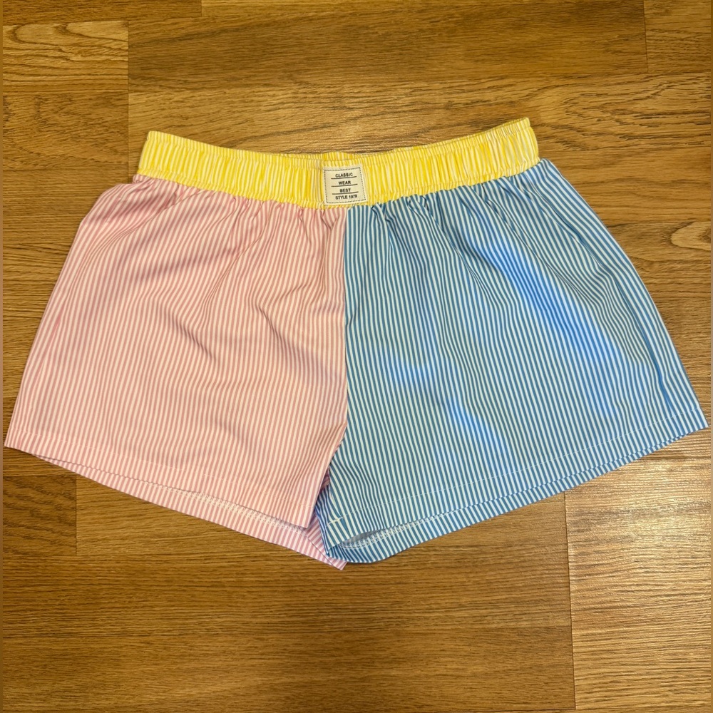 Boutique Color Block Classic Wear Lounge Shorts